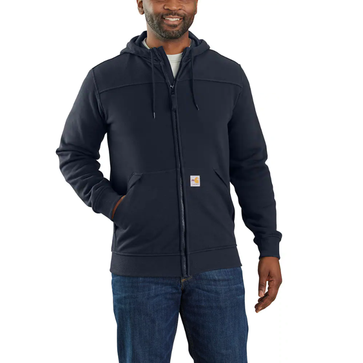 FR Rain Defender Relaxed Fit Fleece Jacket in Navy